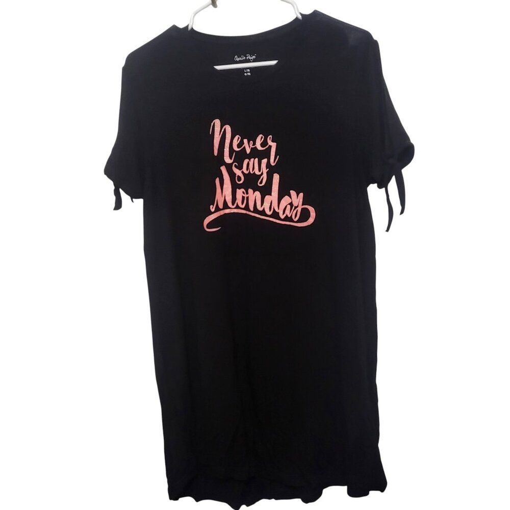 Charlie Paige Women's "Never say Monday"  Sleep Shirt